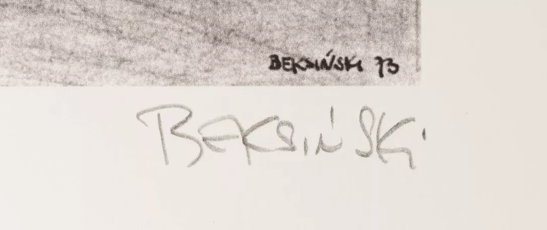 Signature de Zdzisław Beksiński