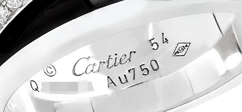 Signature et poinçons Cartier