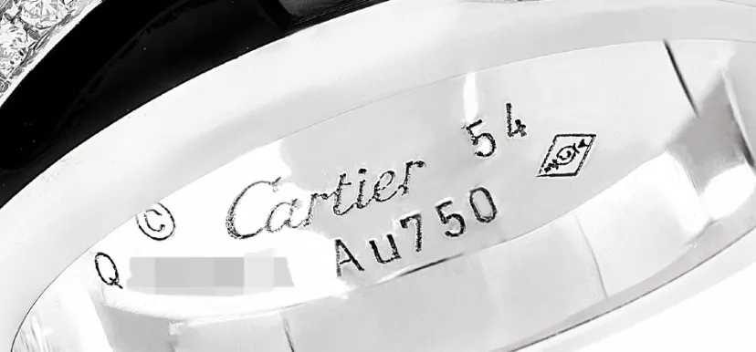 Signature et poinçons Cartier