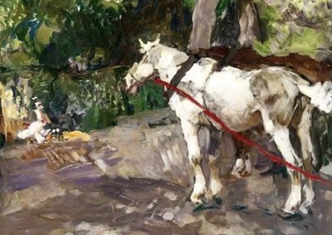 Alessio Issupoff, huile sur toile, d&eacute;tail