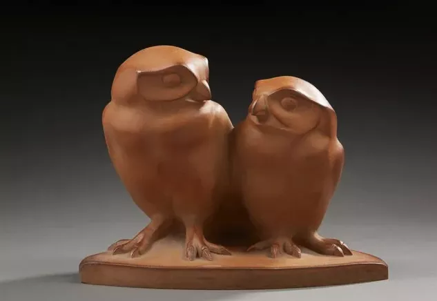 Josette H&eacute;bert Co&euml;ffin, sculpture en terre cuite