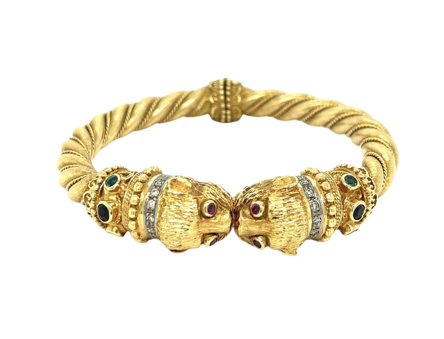 Lalaounis, bracelet chimère en or jaune