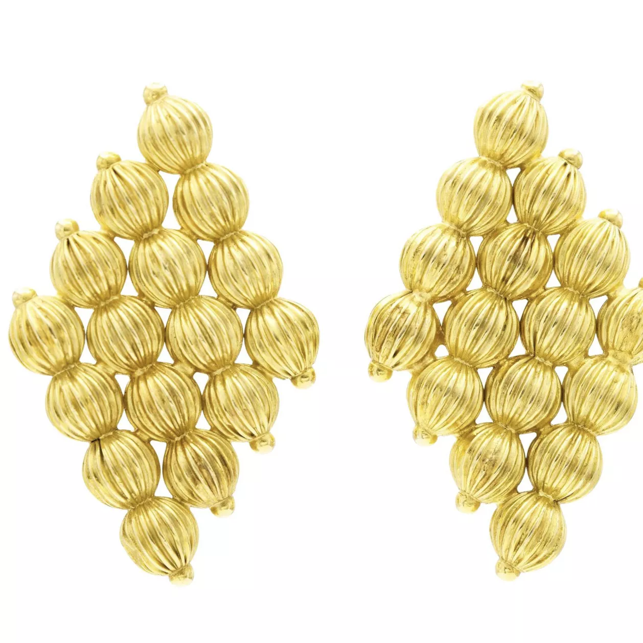 Lalaounis, clips d'oreille en or jaune