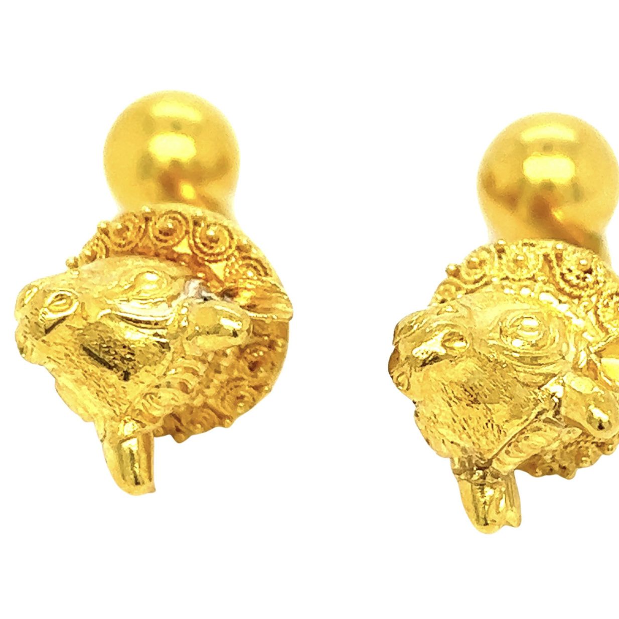 Lalaounis, boutons de manchette en or jaune