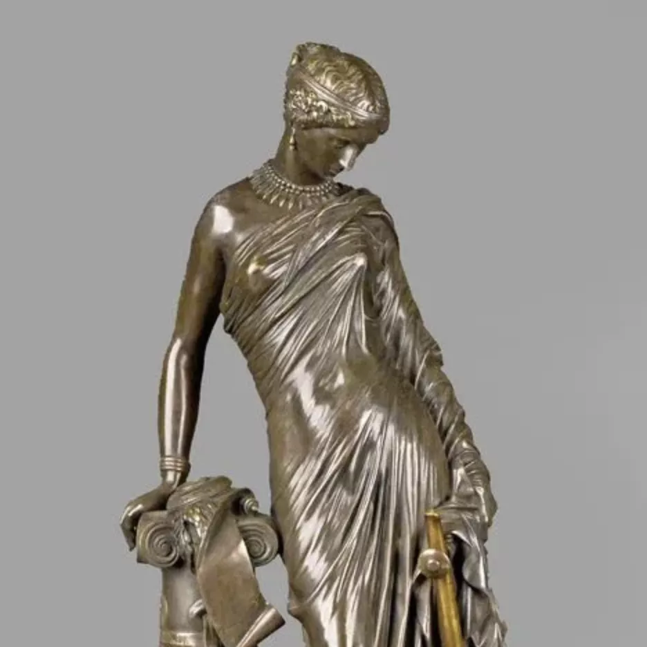 James Pradier, bronze &agrave; patine brune