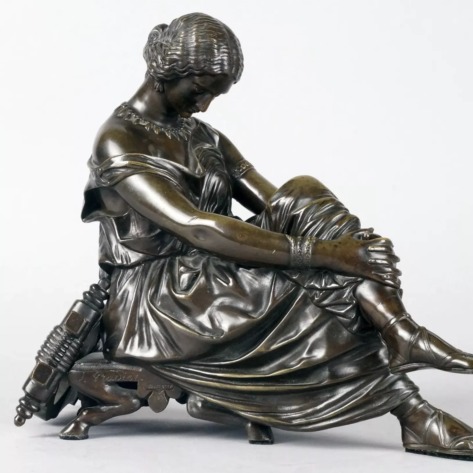 James Pradier, bronze &agrave; patine brune