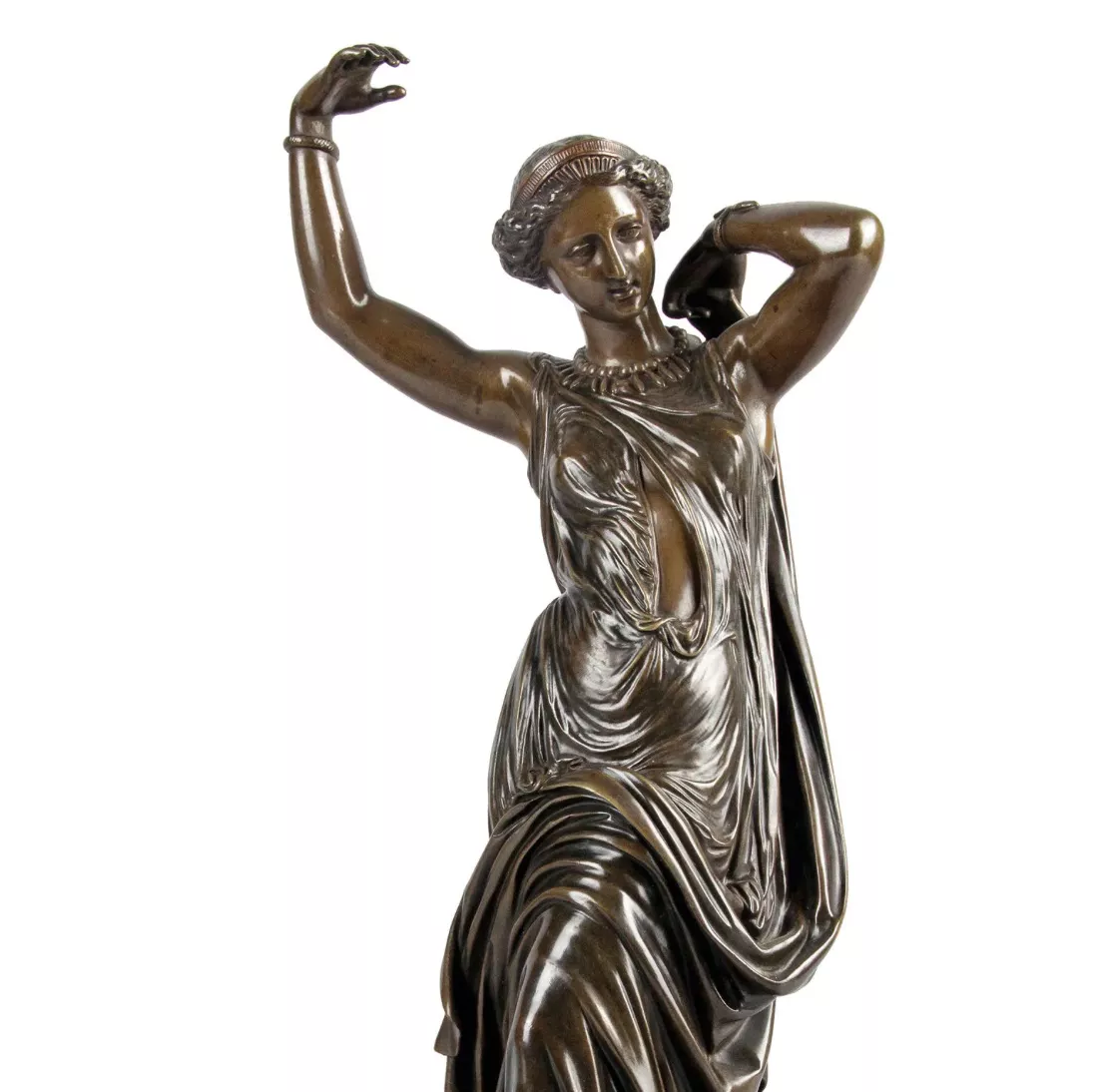 James Pradier, bronze &agrave; patine brune