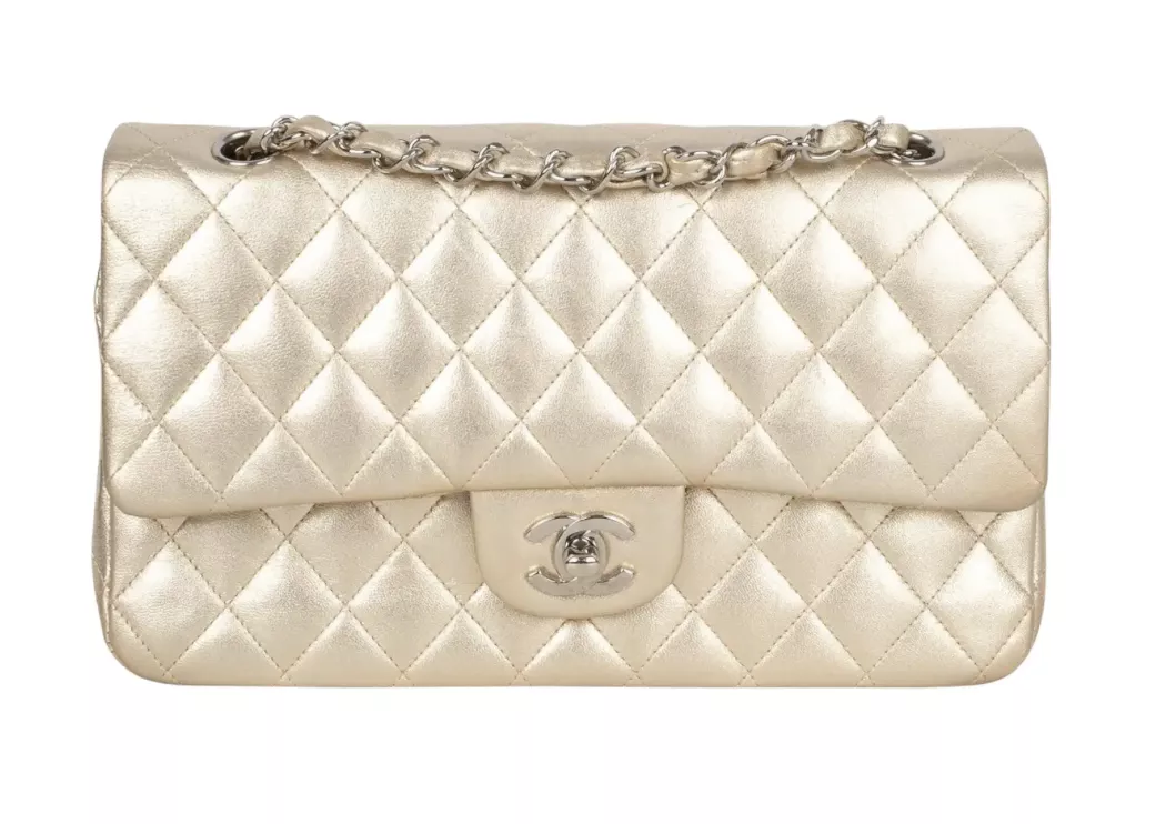 Chanel, Timeless en cuir d'agneau m&eacute;tallis&eacute;