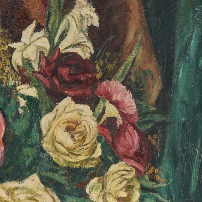 Simon Mondzain, huile sur toile