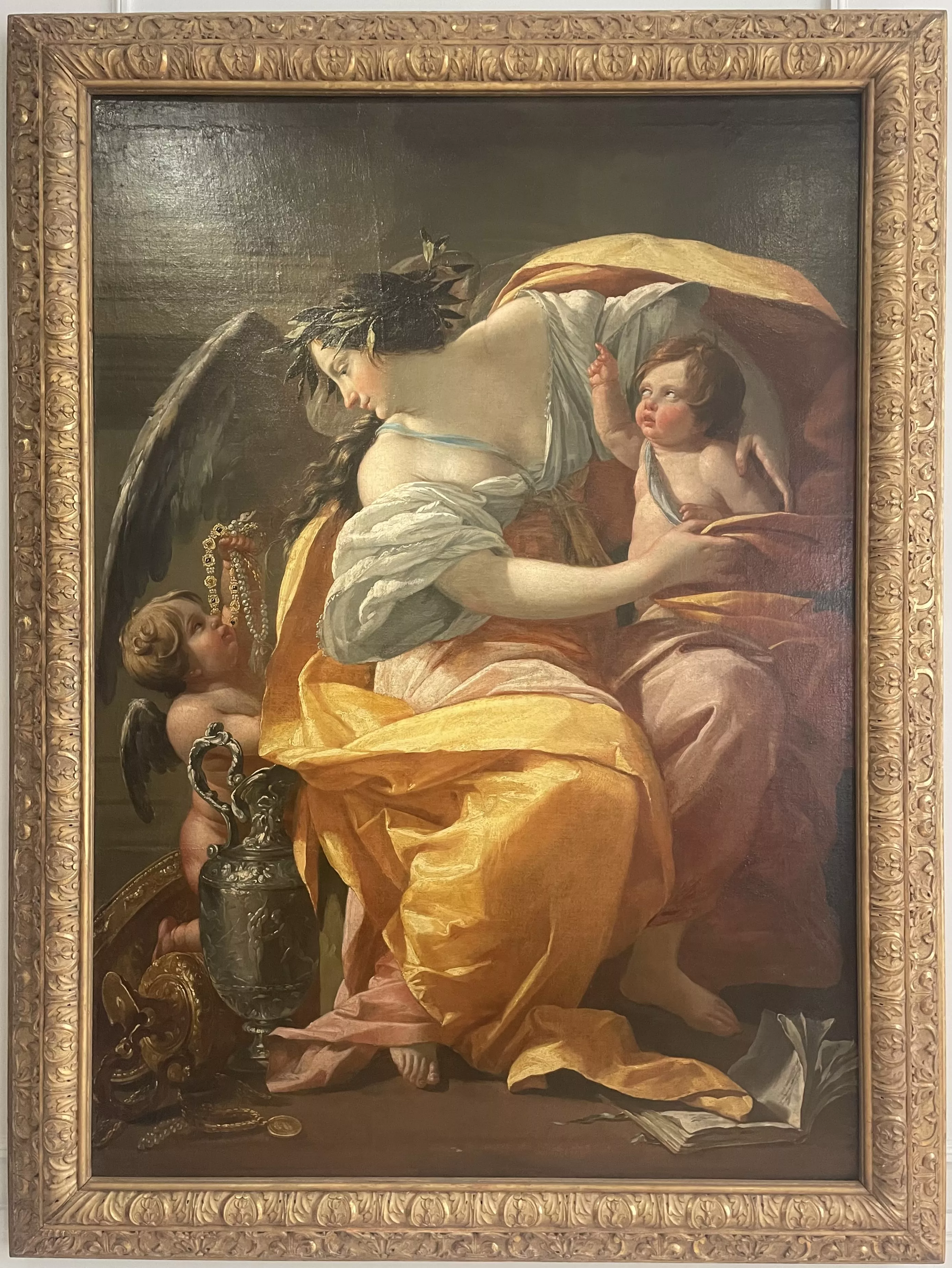 Vouet, All&eacute;gorie de la Foi et du m&eacute;pris des Richesses, huile sur toile