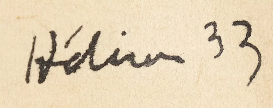 Signature de Jean H&eacute;lion