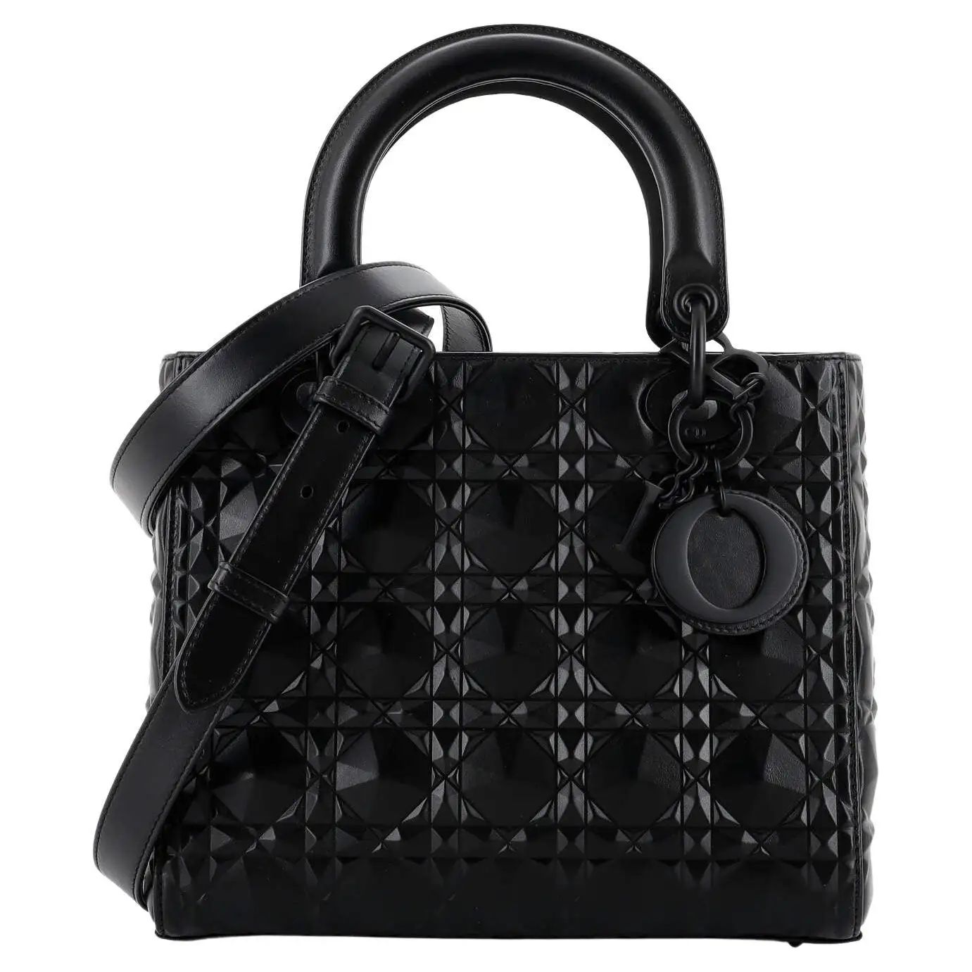 Lady Dior en cuir Noir