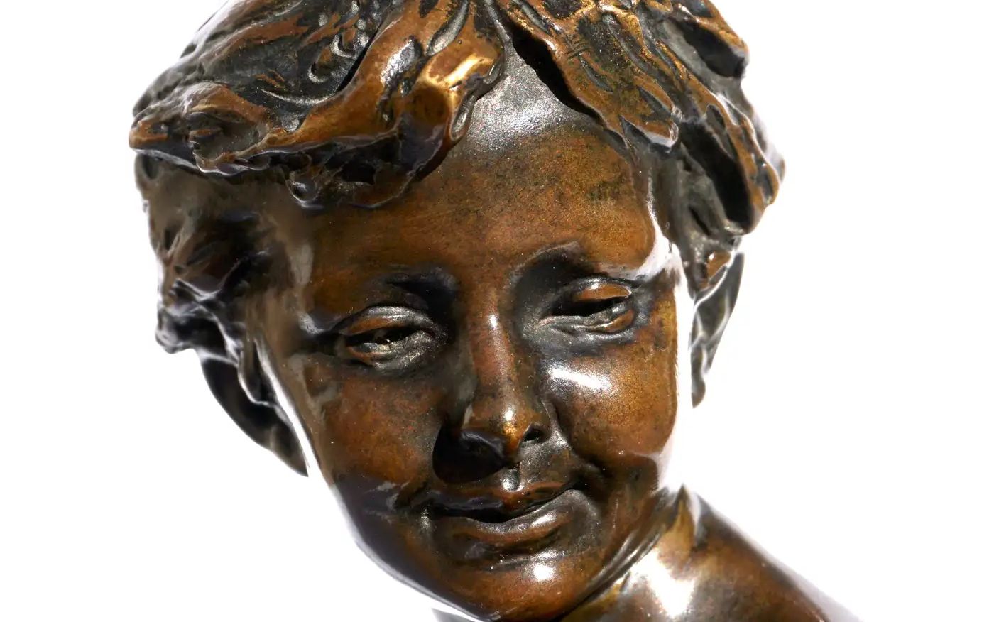Barrias, bronze, détail
