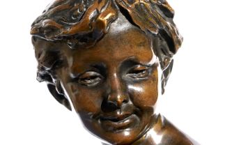 Barrias, bronze, détail
