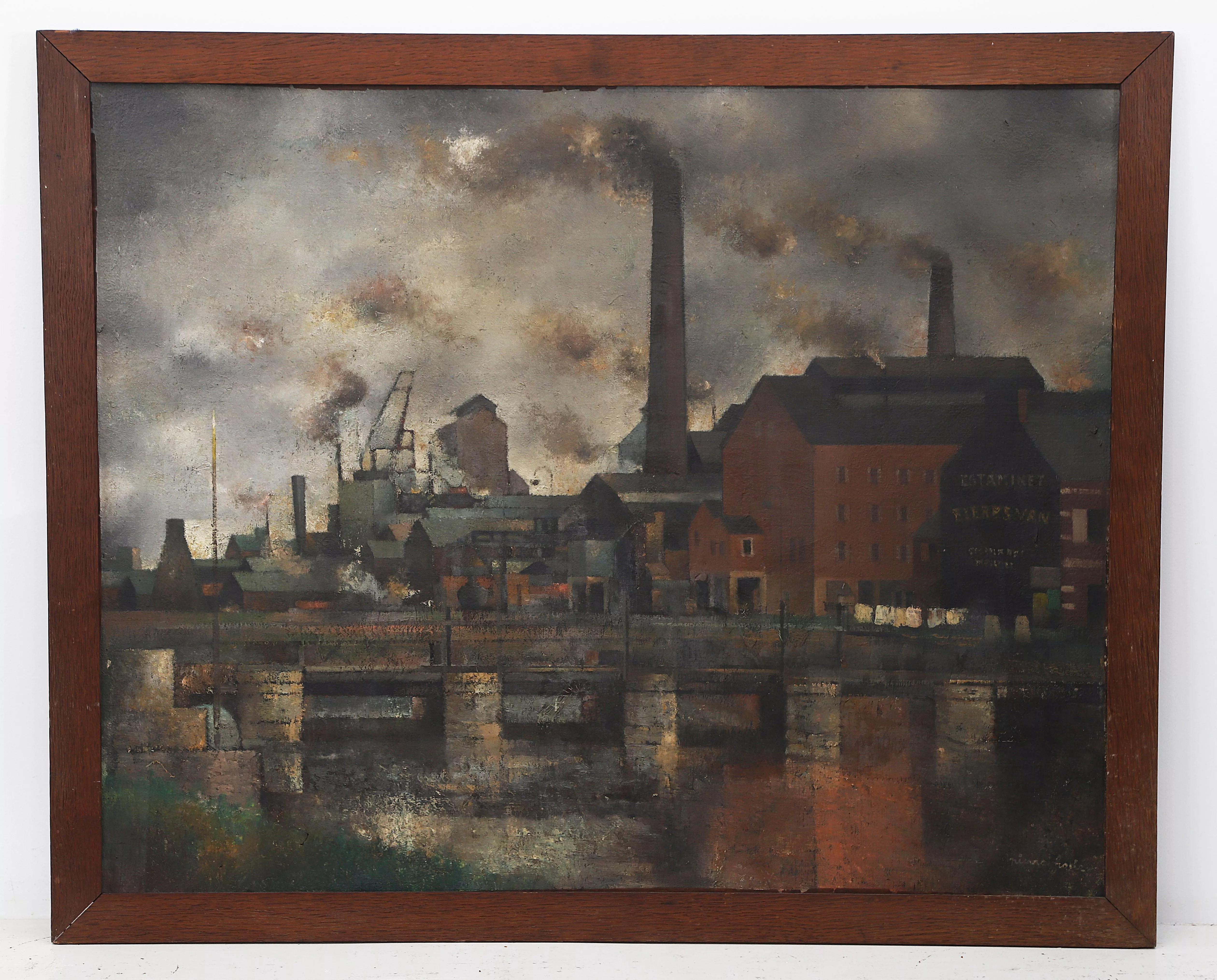 Pierre Hod&eacute;, huile sur toile