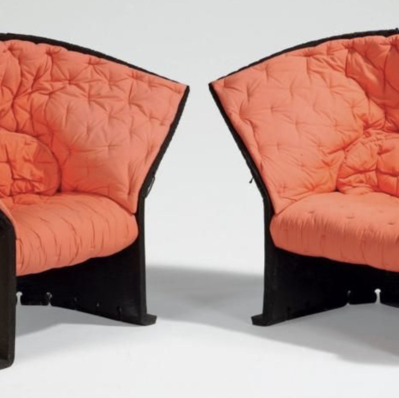 Gaetano Pesce, paire de fauteuils en tissu