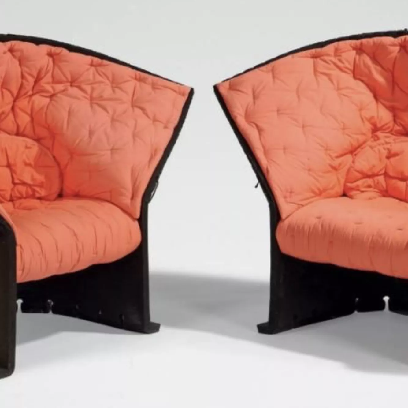 Gaetano Pesce, paire de fauteuils en tissu