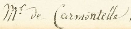 Signature de Louis De Carmontelle