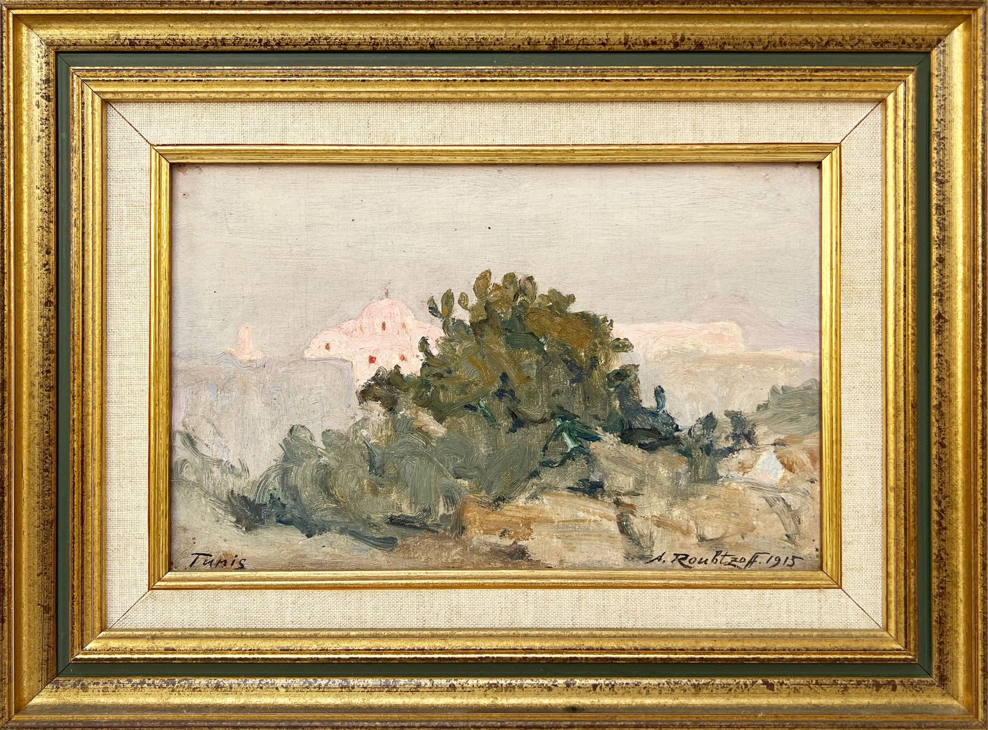 Roubtzoff Huile Sur Toile