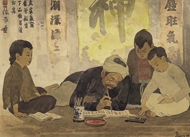 Thang Tran Phenh, encre sur soie