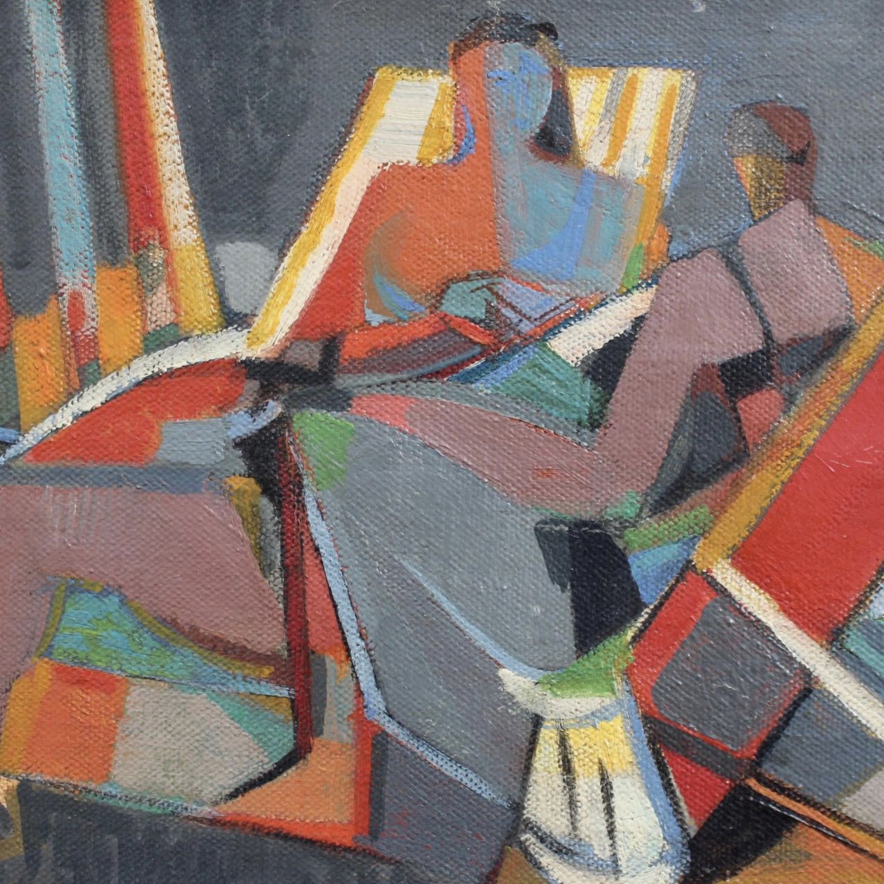 Camille Hilaire, huile sur toile