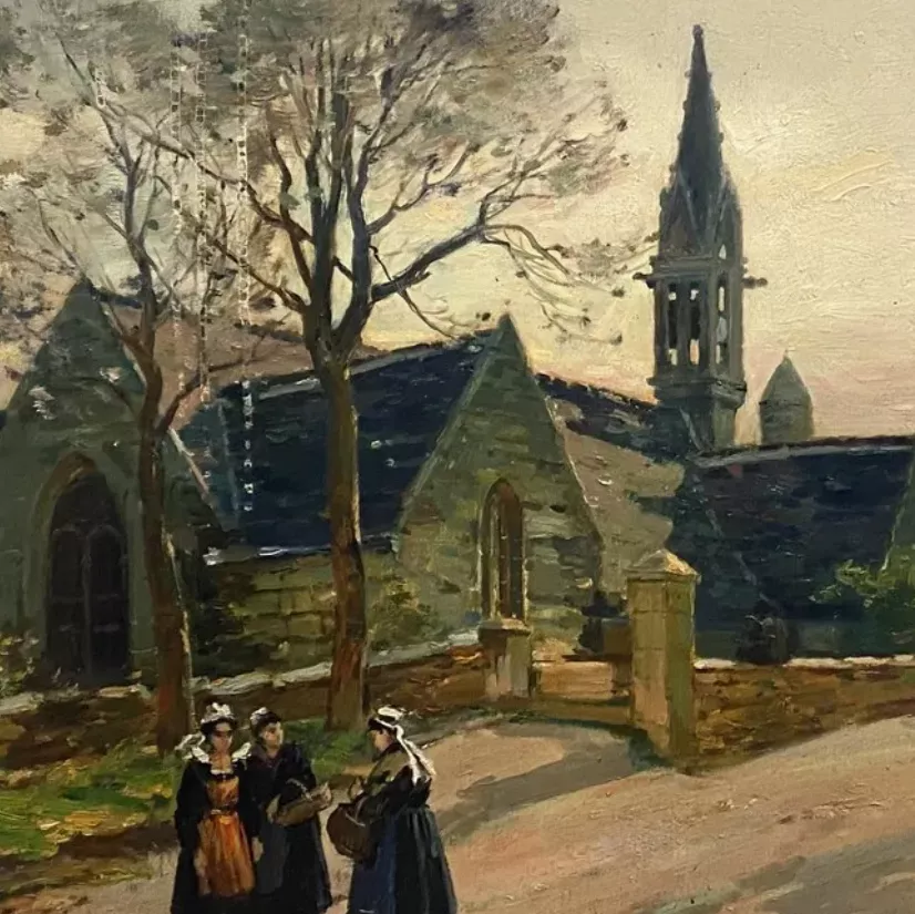 Henry Émile Vollet, huile sur toile