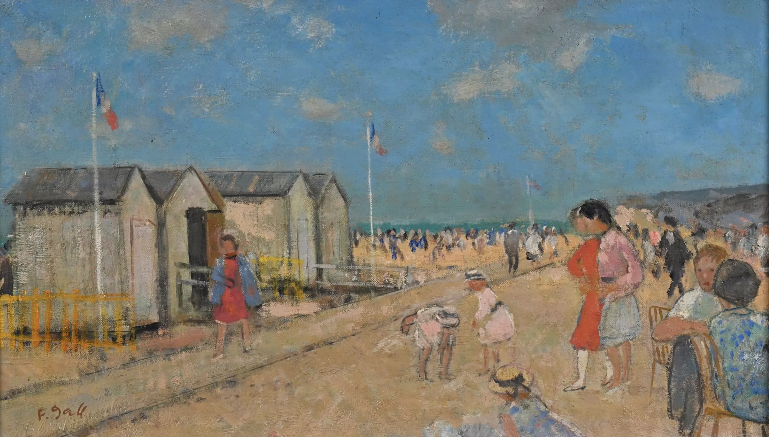François Gall, huile sur toile