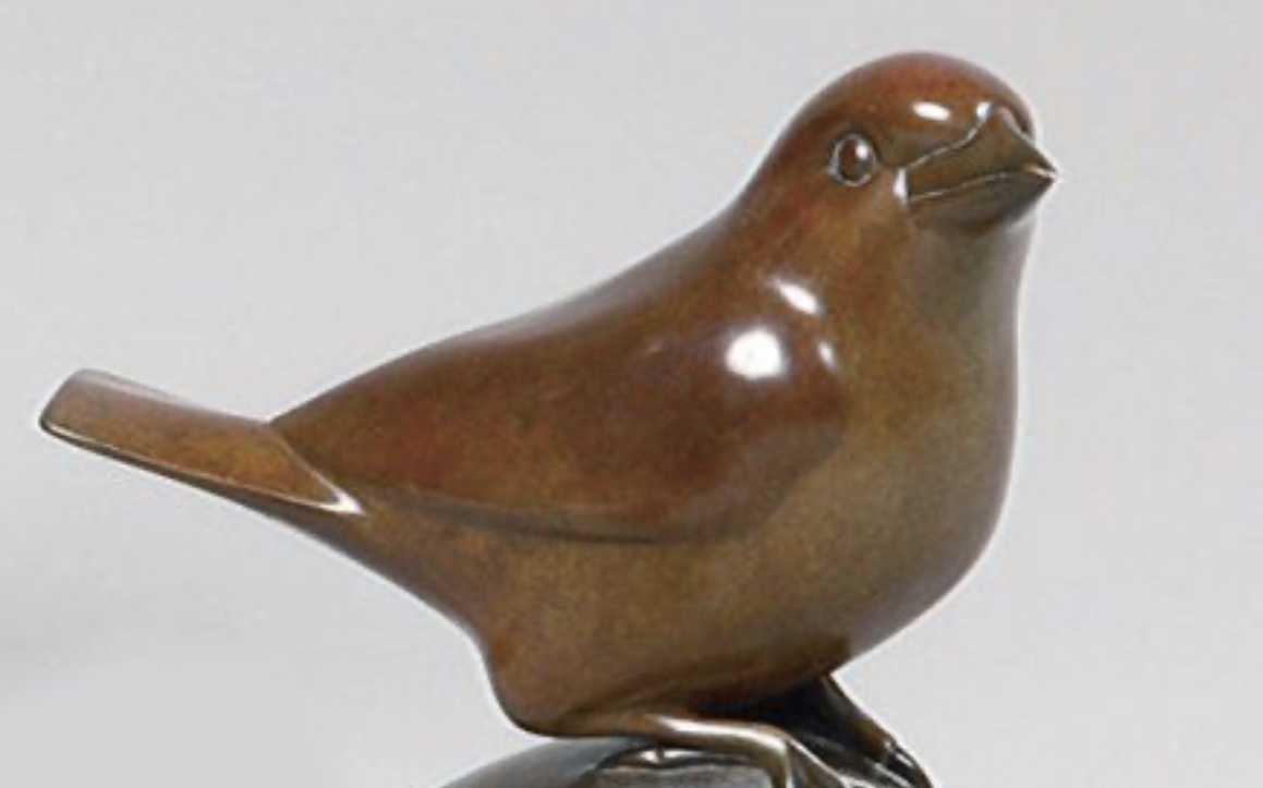 François Galoyer, bronze à patine brune