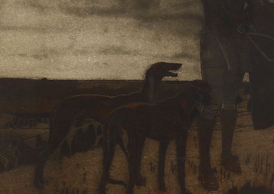 Bernard Boutet de Montvel, huile sur toile