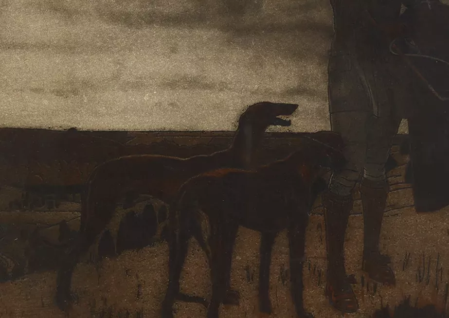 Bernard Boutet de Montvel, huile sur toile