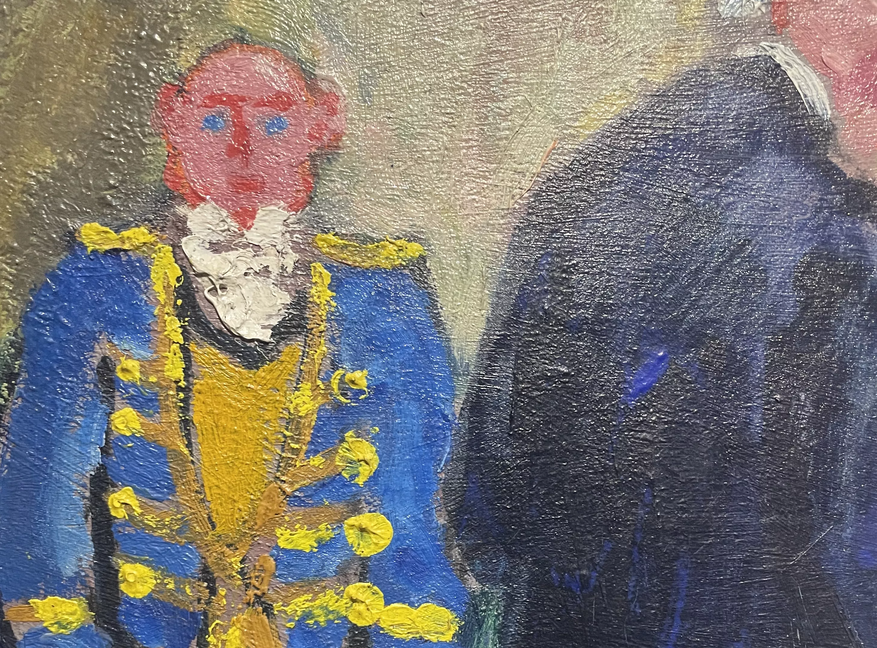 Van Dongen, huile sur toile, d&eacute;tail