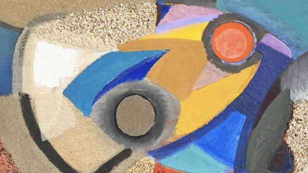 Alfred RETH (1884-1966) Composition, 1959 Huile et sablage