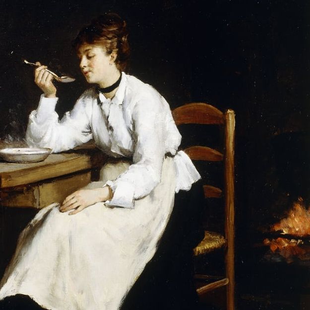 Victor Gabriel Gilbert, Le diner - Huile sur toile