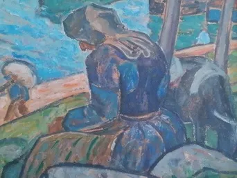 Adolphe Marie Beaufr&egrave;re, huile sur toile