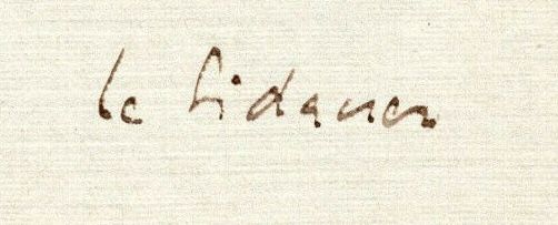 Signature de Henri Le Sidaner