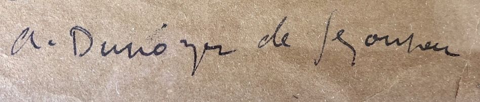 Signature de Dunoyer De Segonzac