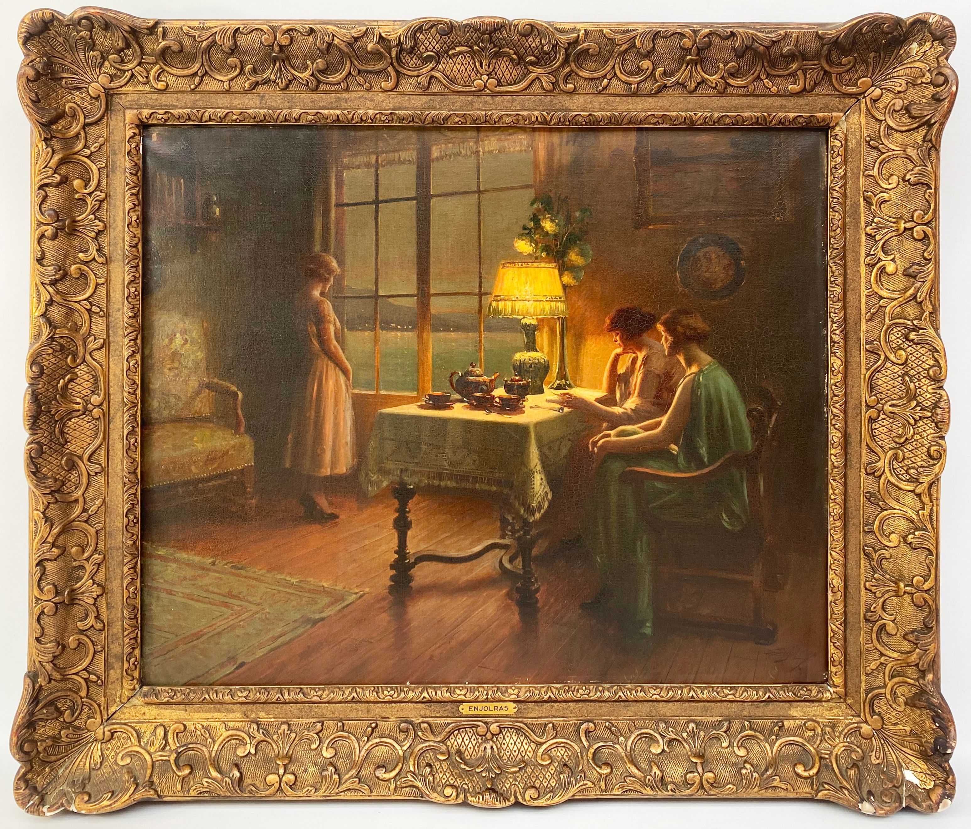 Delphin Enjorlas Huile Sur Toile