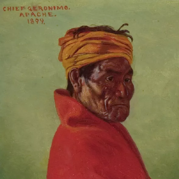 Burbank, huile sur toile, chef Geromino