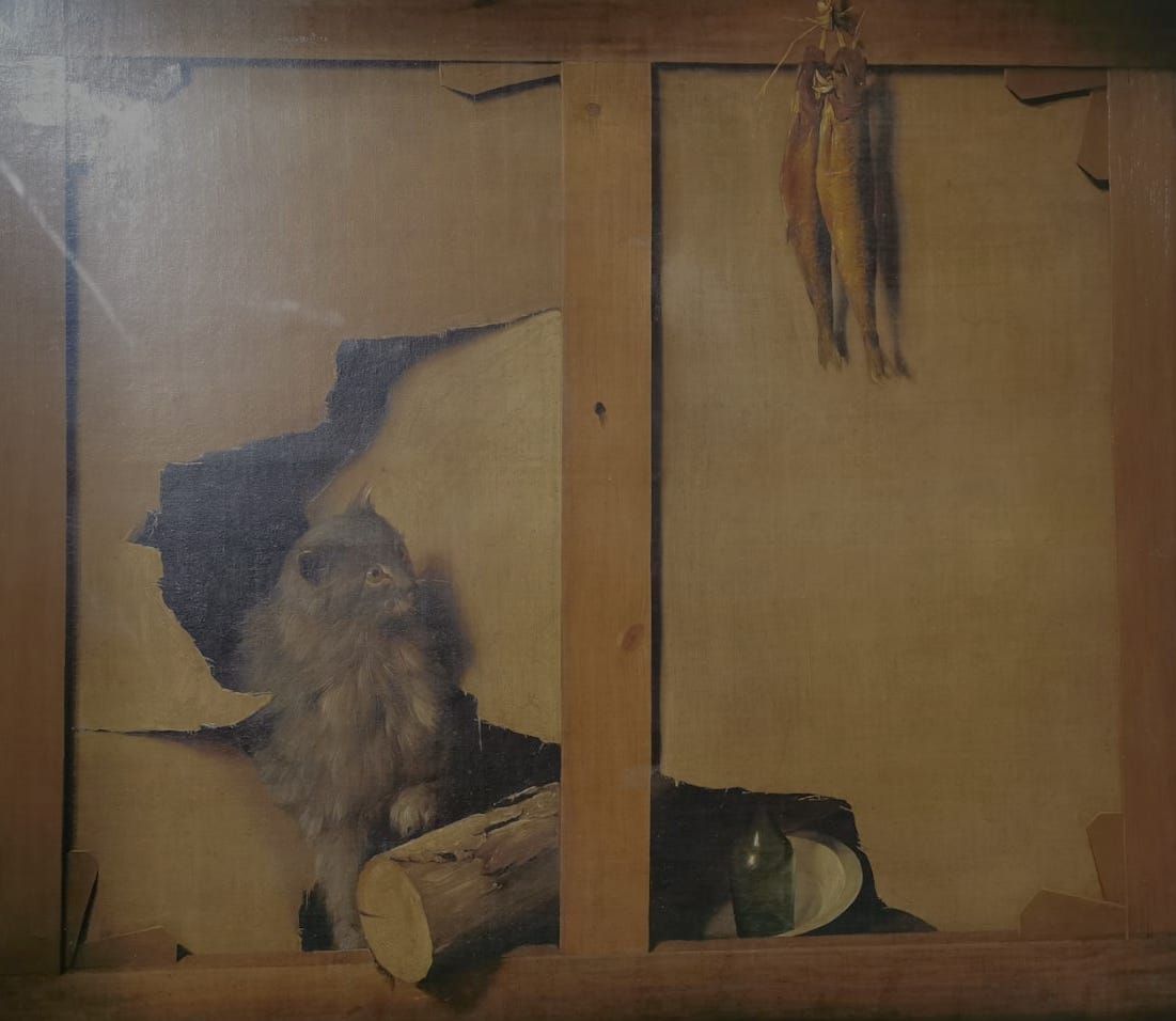 Boilly, huile sur toile en trompe l'oeil