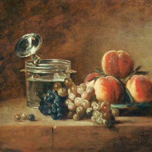 Jean Baptiste Sim&eacute;on Chardin, huile sur toile