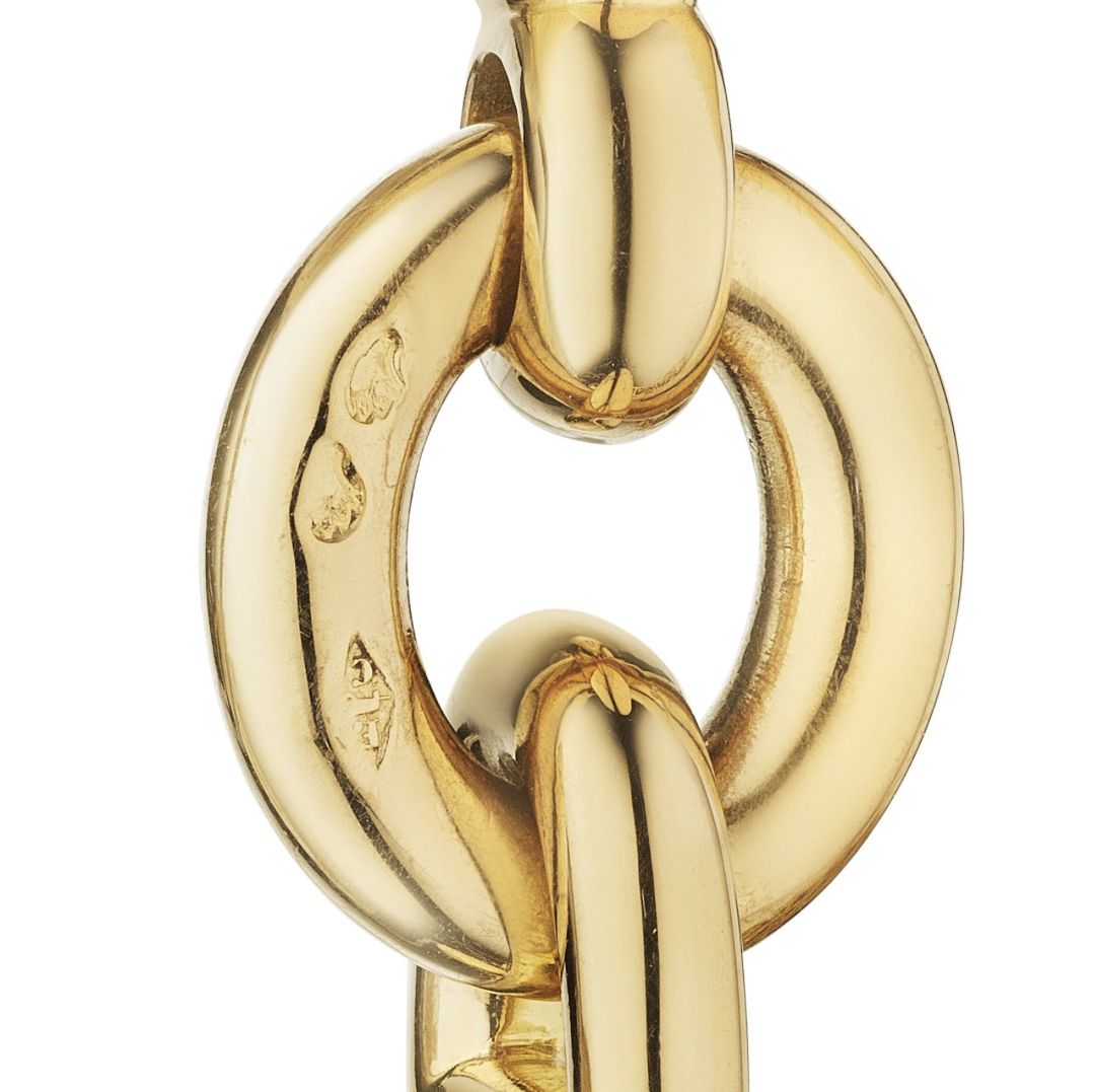 Poinçons apposés sur un bracelet en or Hermès