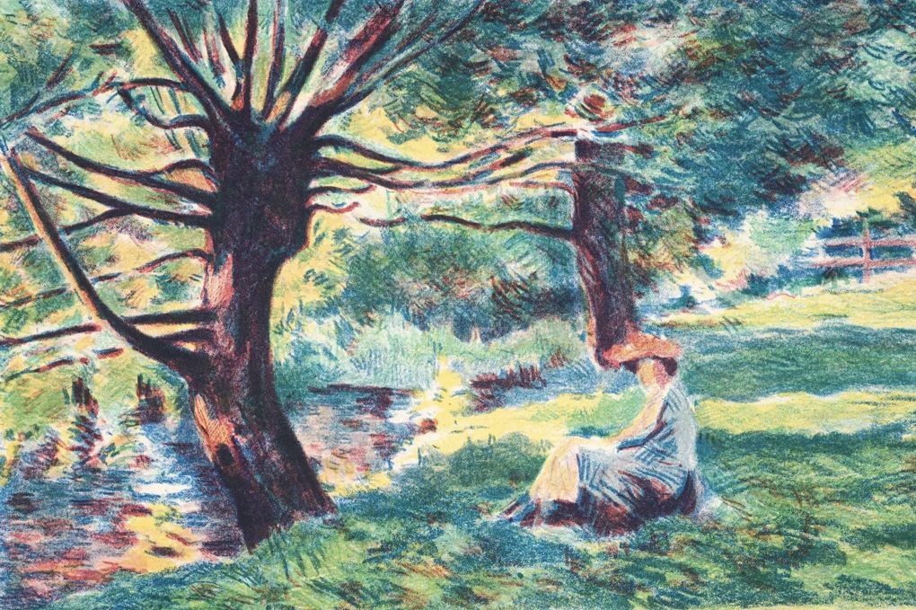 Luce, paysage, huile sur toile