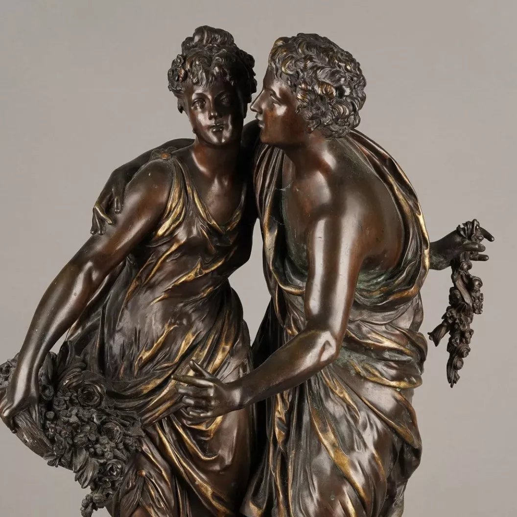 Henri Honor&eacute; Pl&eacute;, bronze &agrave; patine brune