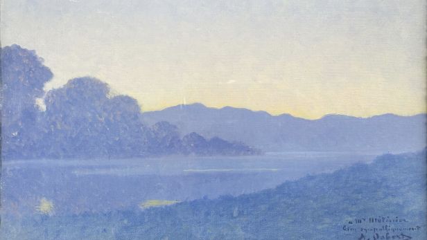 Alphonse OSBERT (1857-1939) "Le soir" Huile sur toile
