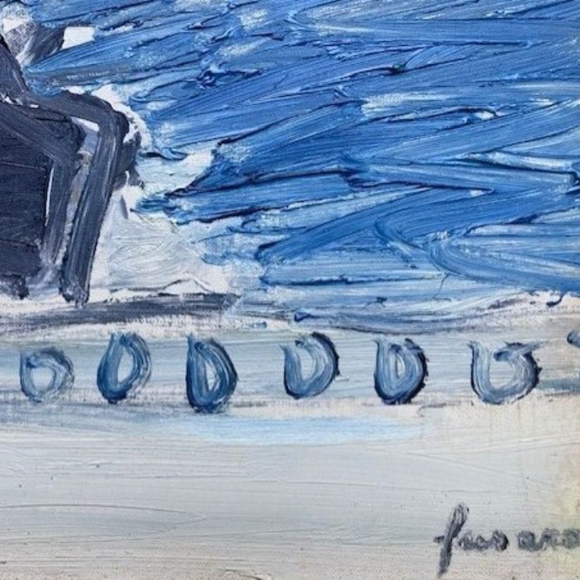 Signature sur toile de Jean Fusaro
