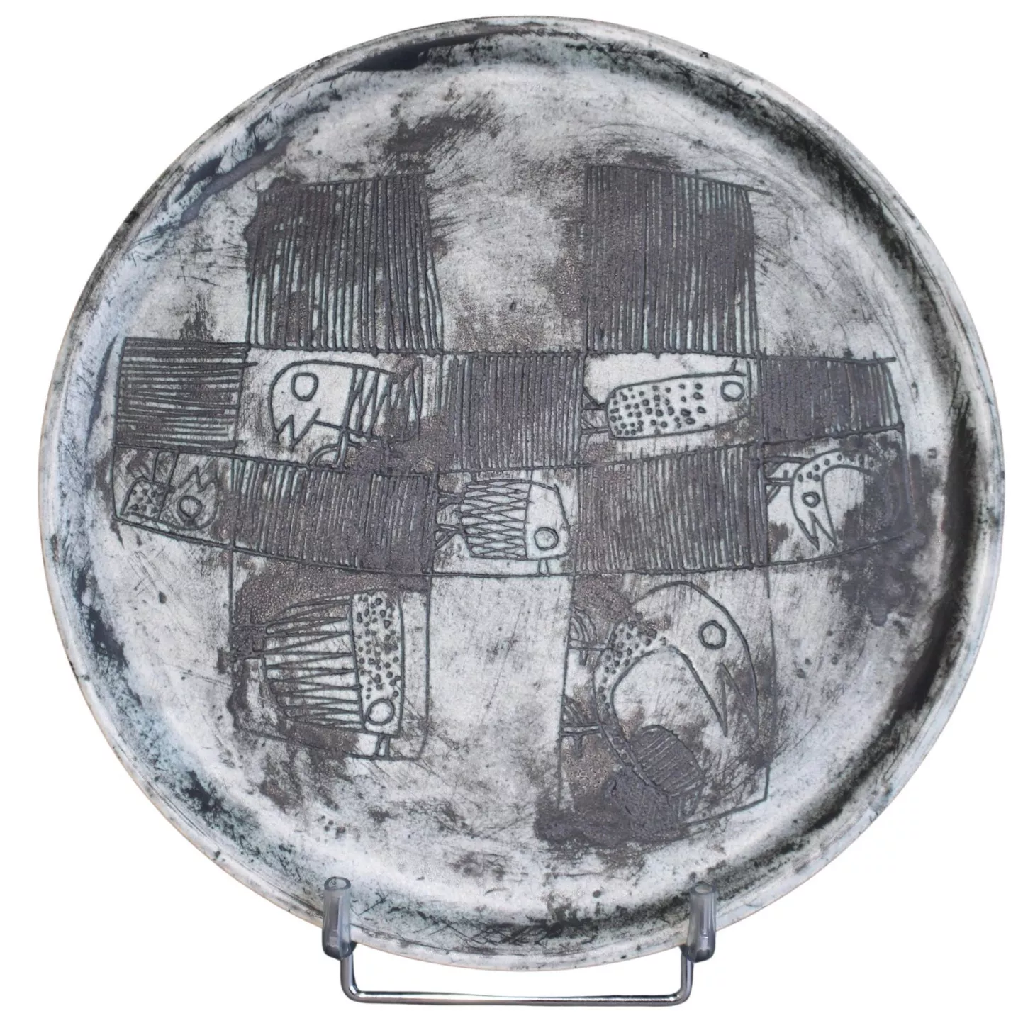 Jacques Blin, assiette en c&eacute;ramique