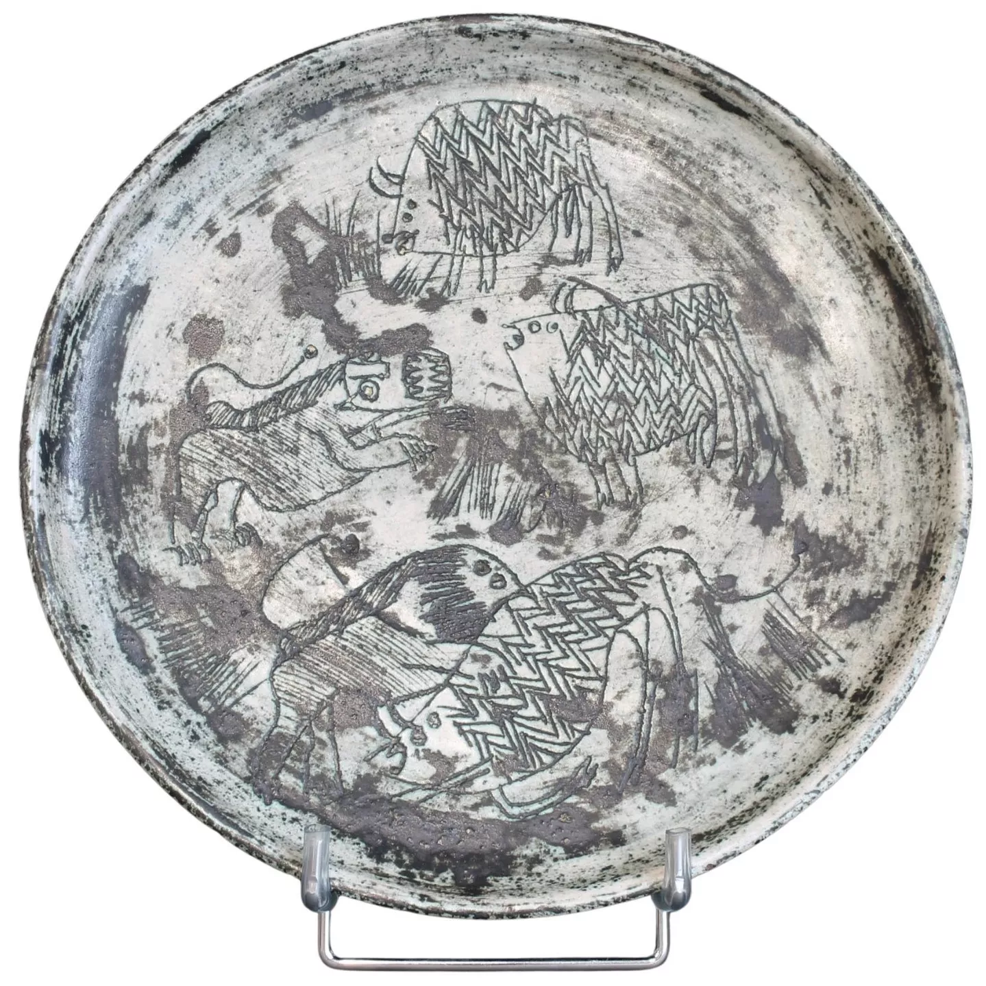 Jacques Blin, assiette en c&eacute;ramique