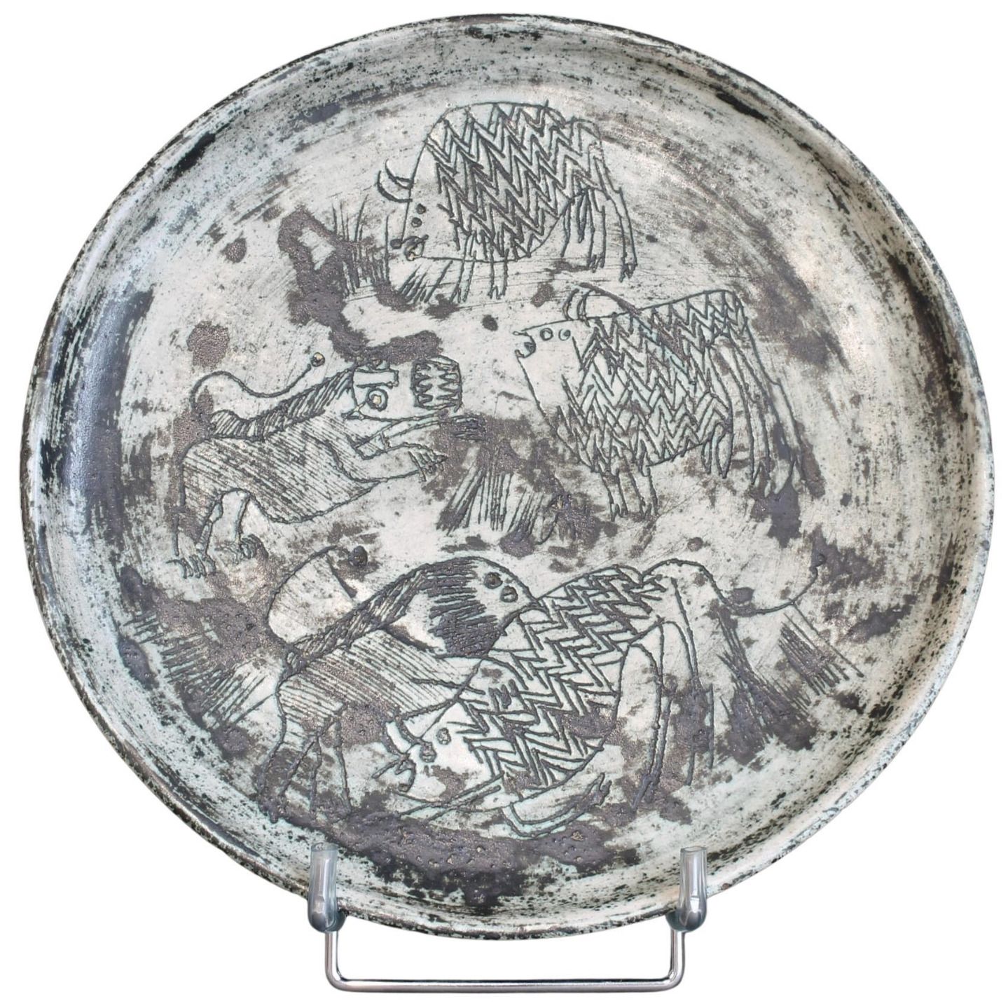 Jacques Blin, assiette en céramique