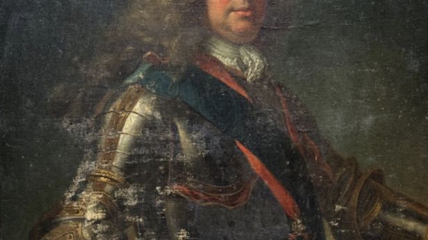 École française de la seconde moitié du XVIIIe siècle, suiveur de Hyacinthe Rigaud (Perpignan 1659-1743 Paris) Portrait en cuirasse d'un maréchal de France