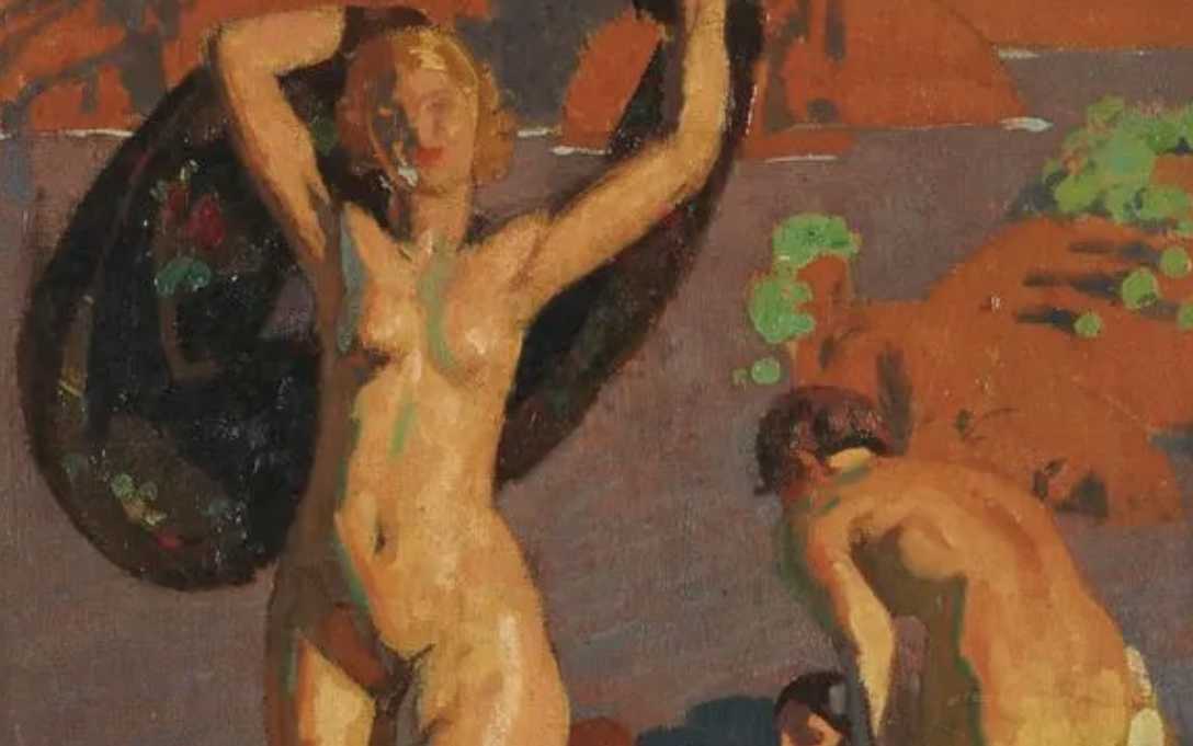 Émile Aubry, huile sur toile